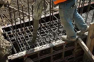 заливка бетона